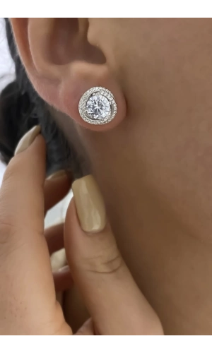 Pırlanta Montür Küpe