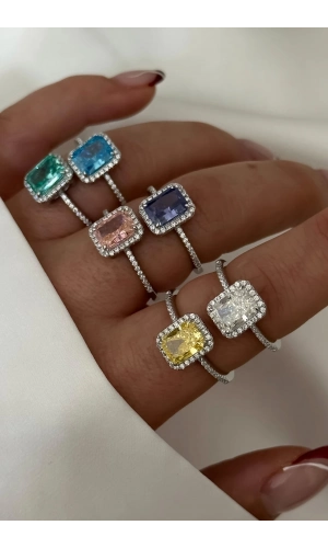 Renkli Baget Yüzükler