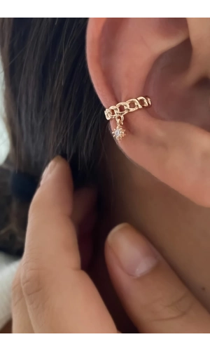 Sallantılı Earcuff Küpe
