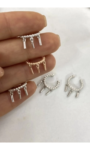 Sallantılı Earcuff Küpe