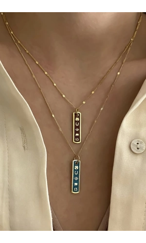 Şans Kolyesi Küçük Dikdörtgen