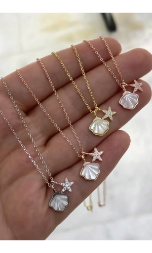 Sedef Deniz Kabuğu Kolye