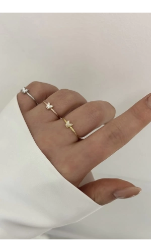 Sedef Kelebek Yüzük