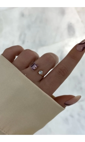 Swarovski Baget Taşlı Yüzük