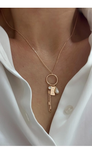 Tasarım İtalyan İnci Kolye