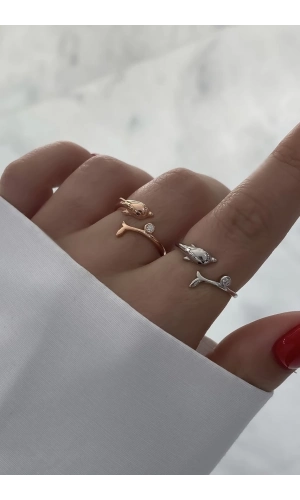 Taşlı Balık Yüzük