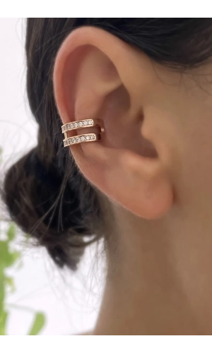 Taşlı İkili Earcuff