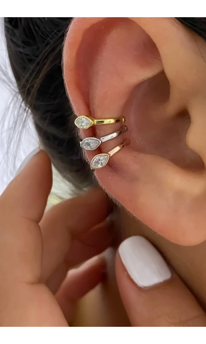 Taşlı Kıkırdak Küpe