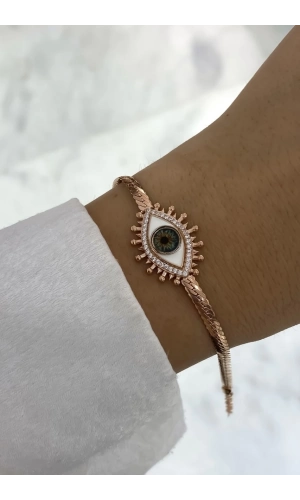 Taşlı Mineli Göz Bileklik