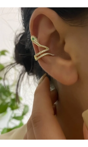 Taşlı Yılan Earcuff