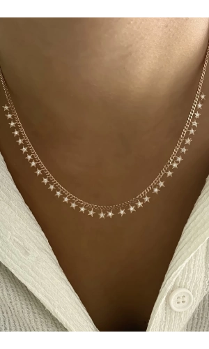 Yıldız Kolye Taşlı