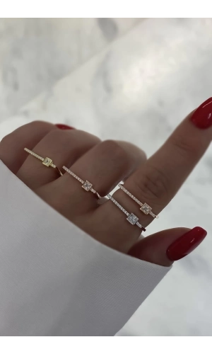 Tektaş Detaylıı Yüzük