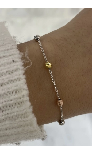 Üç Renkli Dorika Toplu Bileklik