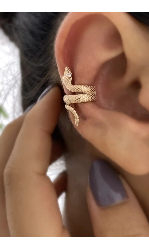 Yılan Earcuff Küpe