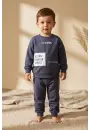 Action Street Çocuk Unisex Füme Pamuklu Oversize Sweatshirt ve Jogger Eşofman Takımı
