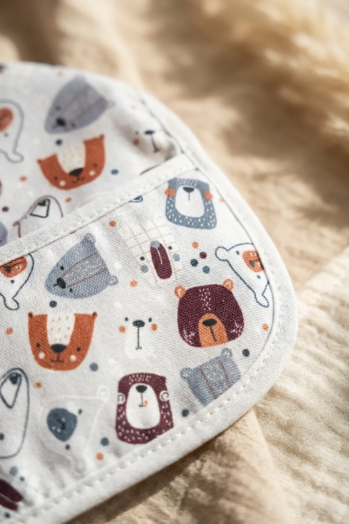 Bubu Bear 2li Set Uzun Kollu Su Geçirmez Bebek Mama Önlüğü - Ayıcık Desenli Leke Tutmaz BLW ve Aktivite Önlüğü 6-24 Ay