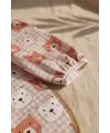 Teddy Guard Su Geçirmez Uzun Kollu Cepli Bebek Mama Önlüğü - Ayıcık Desenli BLW ve Aktivite Önlüğü