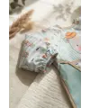 Little Gentleman Ayıcık Figürlü Uzun Kollu Bebek Mama Önlüğü - Sıvı Geçirmez, Leke Tutmaz ve Cepli Beslenme Önlüğü 6-24 Ay