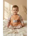 Beary Hugs Sıvı Geçirmez Bebek Mama Önlüğü 6-24 Ay - BLW Uyumlu, Leke Tutmaz Geniş Cepli Boho Bebek Önlüğü