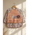 Beary Hugs Sıvı Geçirmez Bebek Mama Önlüğü 6-24 Ay - BLW Uyumlu, Leke Tutmaz Geniş Cepli Boho Bebek Önlüğü