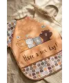 Beary Hugs Sıvı Geçirmez Bebek Mama Önlüğü 6-24 Ay - BLW Uyumlu, Leke Tutmaz Geniş Cepli Boho Bebek Önlüğü
