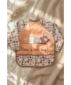 Beary Hugs Sıvı Geçirmez Bebek Mama Önlüğü 6-24 Ay - BLW Uyumlu, Leke Tutmaz Geniş Cepli Boho Bebek Önlüğü