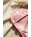 Swan Dream Toz Pembe Sıvı Geçirmez Kollu Bebek Mama Önlüğü - BLW Uyumlu Leke Tutmaz Ek Gıda Önlüğü 6-24 Ay