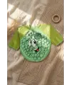 BerryJoy Unisex Yeşil Üzüm Karakterli Su Geçirmez Uzun Kollu Bebek BLW Mama Önlüğü ve Aktivite Smock 6-24 Ay