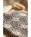Baveta Sıvı Geçirmez Uzun Kollu Bebek Mama Önlüğü - Leopar Desenli, Cepli ve Leke Tutmaz BLW Önlüğü 6-24 Ay