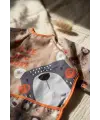 Tribal Bear Serisi Sıvı Geçirmez Uzun Kollu Bebek Mama ve Etkinlik Önlüğü - Boho Tasarım Kırıntı Cepli Smock 6-24 Ay