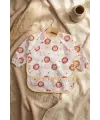Savan Serisi Su Geçirmez Uzun Kollu Bebek Mama Önlüğü - Leke Tutmayan Ek Gıda Önlüğü - Aslan Figürlü Boho Tasarım 6-24 Ay