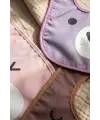 Beary Comfort 3lü Paket Sıvı Geçirmez Leke Tutmaz Ayıcık Figürlü Bebek Mama Önlüğü Seti - Pastel Renkler & Ayarlanabilir Boyun Bandı 0-12 Ay