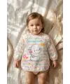 Little Dreamer Su Geçirmez Uzun Kollu Bebek Mama Önlüğü - Sevimli Fil Desenli Sıvı Geçirmez Aktivite ve Yemek Önlüğü 6-24 Ay