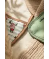 Bebe-Sty 2li Paket Sıvı Geçirmez Cepli Bebek Mama Önlüğü - Yeşil Geyik Figürlü Little Gentleman Tasarımı 0-12 Ay