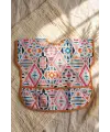 Tribal Joy Su Geçirmez Leke Tutmaz Geometrik Desenli Cepli Bebek Mama Önlüğü - BLW Uyumlu Geniş Kesim Koruyucu Önlük 6-24 Ay