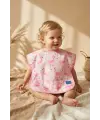 Flamingo Desenli Sıvı Geçirmez Cepli Bebek Mama Önlüğü - Leke Tutmaz Kolsuz Pembe Bebek Önlüğü (BLW Uyumlu) 6-24 Ay