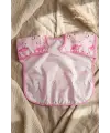 Flamingo Desenli Sıvı Geçirmez Cepli Bebek Mama Önlüğü - Leke Tutmaz Kolsuz Pembe Bebek Önlüğü (BLW Uyumlu) 6-24 Ay