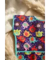 Elly Joy Renkli Fil Desenli Sıvı Geçirmez Leke Tutmaz Bebek Mama Önlüğü - Ergonomik Kolsuz Faaliyet ve Yemek Önlüğü 6-24 Ay