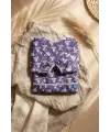 Bavyera Mor Koala Desenli Sıvı Geçirmez Uzun Kollu Bebek Beslenme Önlüğü - BLW Uyumlu Mama Önlüğü 6-24 Ay