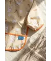 Bunny Bliss Su Geçirmez Kollu Bebek Mama Önlüğü - Leke Tutmaz BLW Uyumlu Tavşan Desenli Mama Önlüğü 6-24 Ay