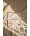 Bunny Bliss Su Geçirmez Kollu Bebek Mama Önlüğü - Leke Tutmaz BLW Uyumlu Tavşan Desenli Mama Önlüğü 6-24 Ay
