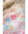 Flora Bloom Sıvı Geçirmez Cepli Bebek Mama Önlüğü - Suluboya Çiçek Desenli Premium Mama Önlüğü 6-24 Ay