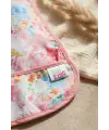 Flora Bloom Sıvı Geçirmez Cepli Bebek Mama Önlüğü - Suluboya Çiçek Desenli Premium Mama Önlüğü 6-24 Ay