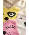 Lumi 3lü Paket Hayvan Figürlü Yumuşak Dokulu Bebek Mama Önlüğü Seti - %100 Pamuklu ve Sıvı Emici 0-12 Ay