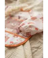 Bery Boho Sıvı Geçirmez Uzun Kollu Bebek Mama Önlüğü - Boho Ayıcık Desenli, Cepli ve Leke Tutmaz BLW Önlüğü 6-24