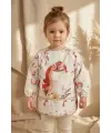 Aura Unicorn Desenli Sıvı Geçirmez Uzun Kollu Bebek Mama Önlüğü - BLW Uyumlu, Kırıntı Cepli ve Leke Tutmaz Aktivite Önlüğü 6-24 Ay