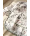 Bebek Uzun Kollu Sıvı Geçirmez Leke Tutmaz 2li Mama Önlüğü Seti - Safari Serisi Kırıntı Cepli BLW Önlüğü 6-24 Ay