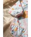 MiniVibe 2li Set Sıvı Geçirmez Uzun Kollu Mama ve Aktivite Önlüğü - BLW Uyumlu, Leke Tutmaz, Kuş ve Çiçek Desenli 6-24 Ay