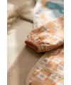 2li Set Sıvı Geçirmez Uzun Kollu Mama Önlüğü - BLW Uyumlu Leke Tutmaz Kelebek ve Vintage Çiçek Desenli Bebek Aktivite Önlüğü 6-24 Ay