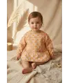 2li Set Sıvı Geçirmez Uzun Kollu Mama Önlüğü - BLW Uyumlu Leke Tutmaz Kelebek ve Vintage Çiçek Desenli Bebek Aktivite Önlüğü 6-24 Ay